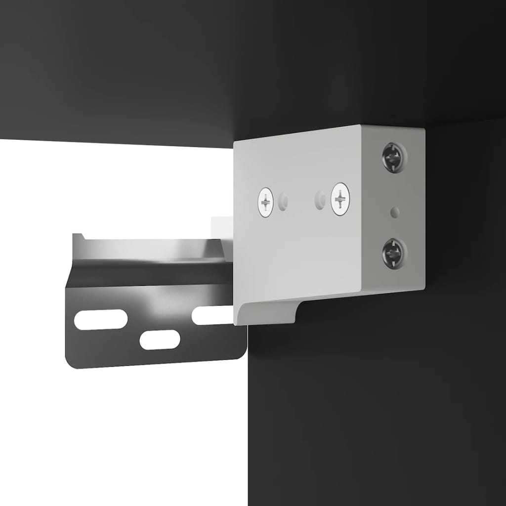 vidaXL Έπιπλο Τηλεόρασης Επιτοίχιο Μαύρο 40x34,5x80 εκ.