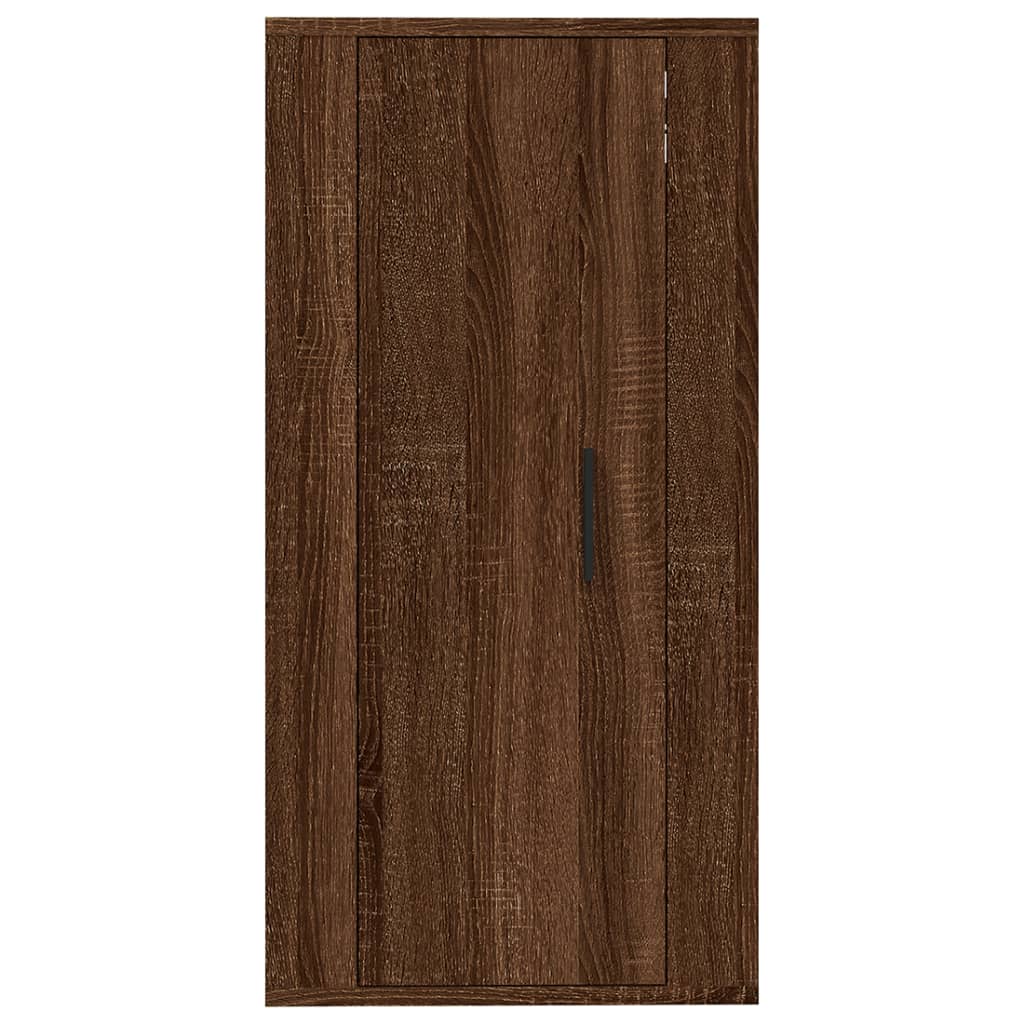 vidaXL Έπιπλο Τηλεόρασης Επιτοίχιο Καφέ Δρυς 40x34,5x80 εκ.