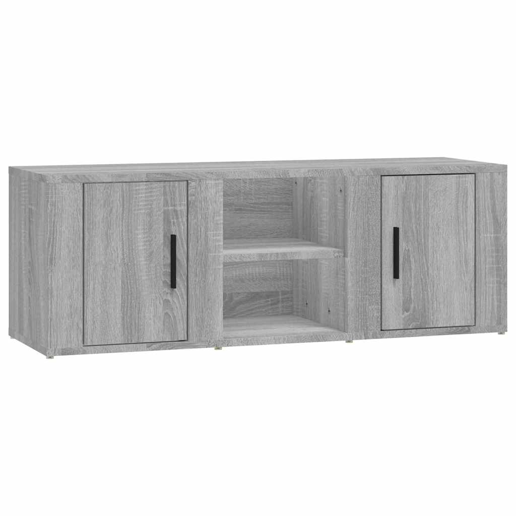 vidaXL Έπιπλο Τηλεόρασης Γκρι Sonoma 100x31,5x35 εκ. από Επεξεργ. Ξύλο