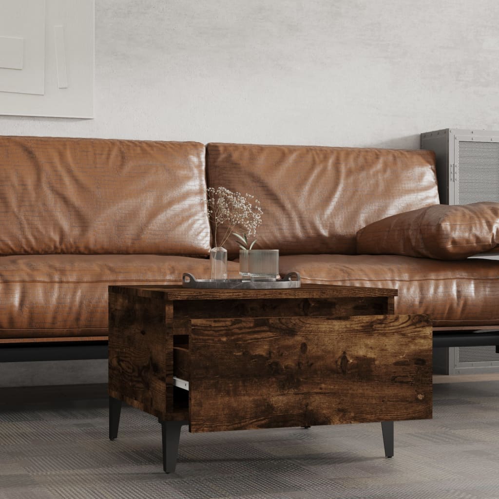 vidaXL Βοηθητικό Τραπέζι Καπνιστή Δρυς 50x46x35 εκ. Επεξεργασμένο Ξύλο