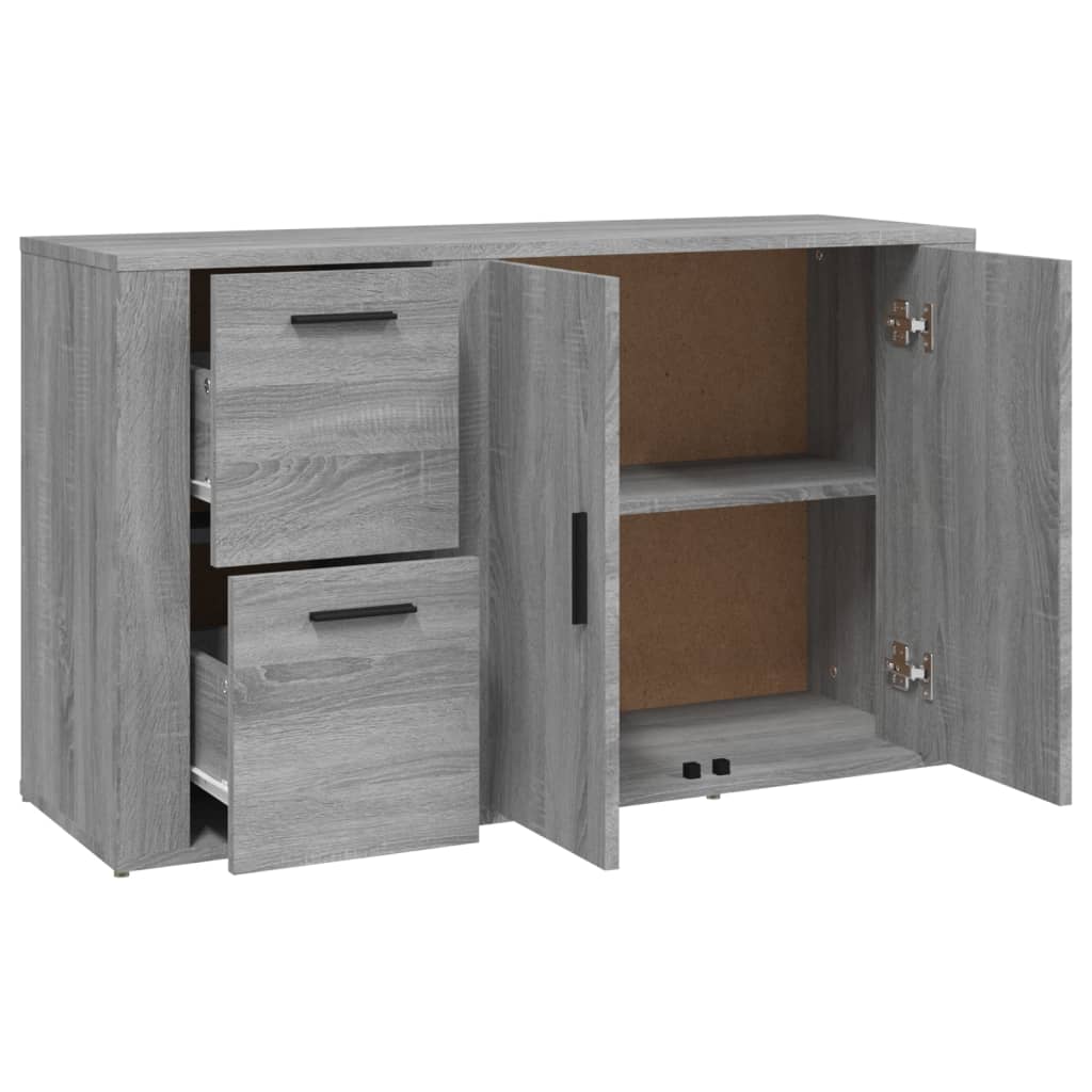 vidaXL Ντουλάπι Γκρι Sonoma 100x33x59,5 εκ. από Επεξεργασμένο Ξύλο