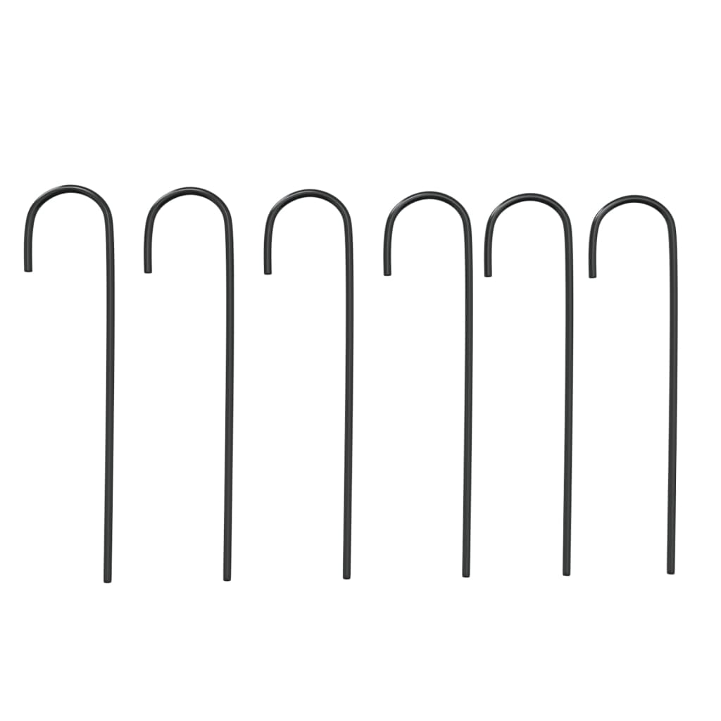 vidaXL Αψίδα Κήπου Μαύρη Ø180 x 255 εκ. Ατσάλινη