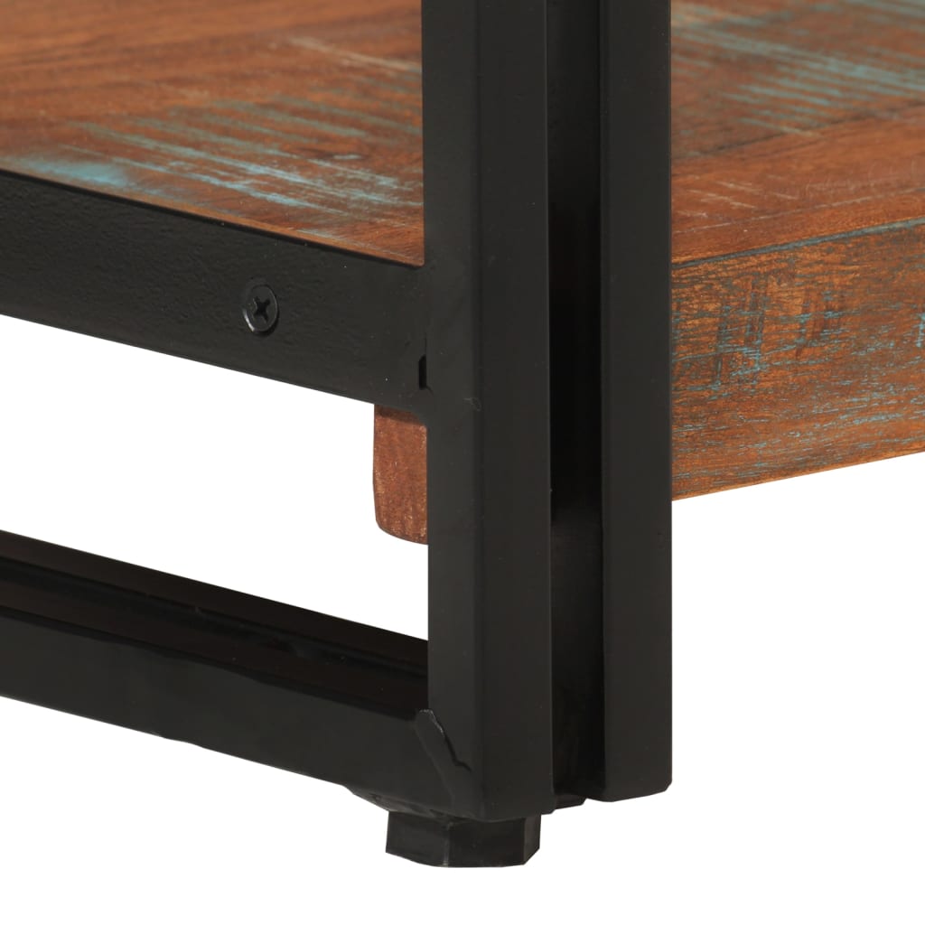 vidaXL Βιβλιοθήκη 3 Επίπεδα 77x30x80εκ Μασίφ Ανακυκλωμένο Ξύλο/Σίδηρος