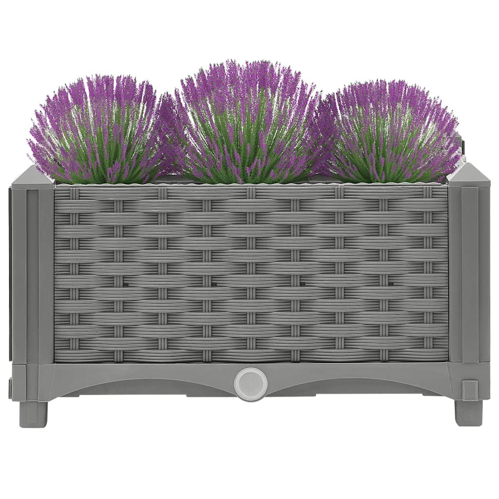 vidaXL Ζαρντινιέρα 40 x 40 x 23 εκ. από Πολυπροπυλένιο