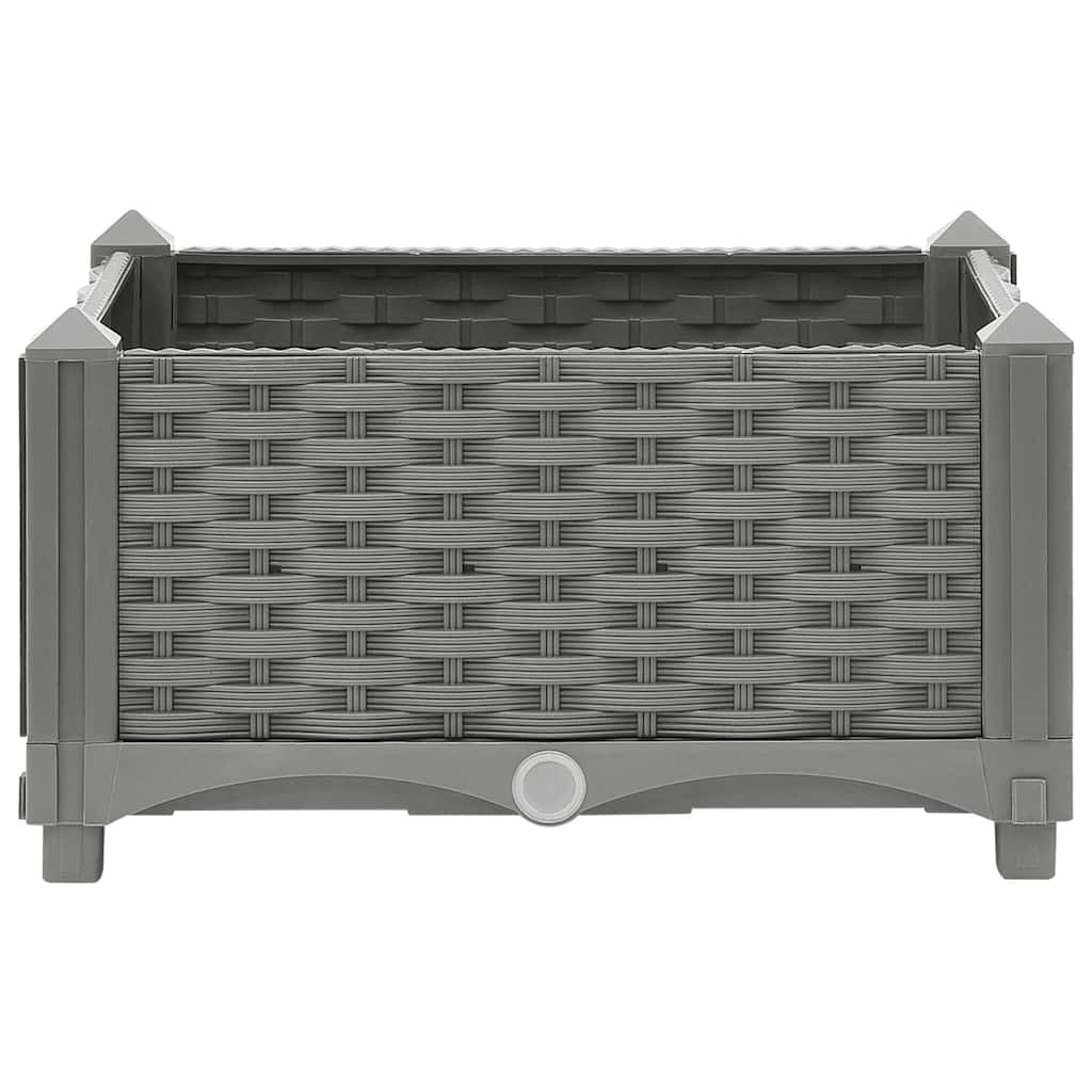 vidaXL Ζαρντινιέρα 40 x 40 x 23 εκ. από Πολυπροπυλένιο