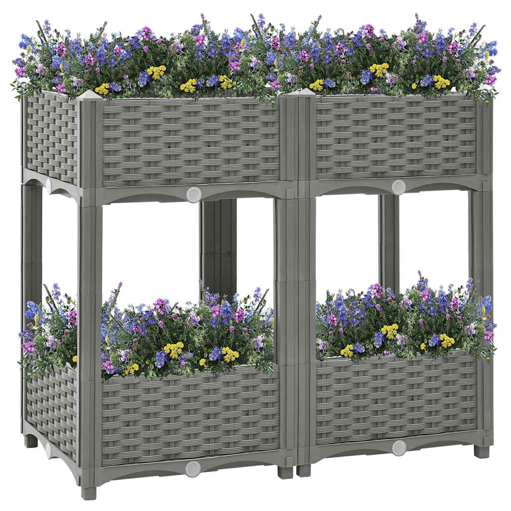 vidaXL Ζαρντινιέρα 80 x 40 x 71 εκ. από Πολυπροπυλένιο