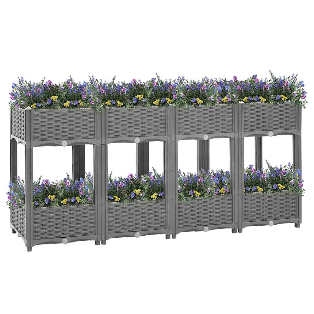 vidaXL Ζαρντινιέρα 160 x 40 x 71 εκ. από Πολυπροπυλένιο