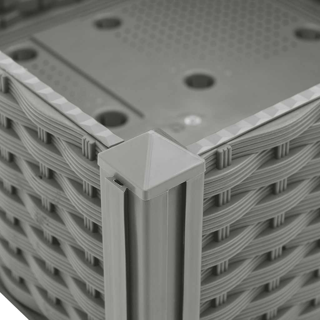 vidaXL Ζαρντινιέρα 80 x 80 x 38 εκ. από Πολυπροπυλένιο