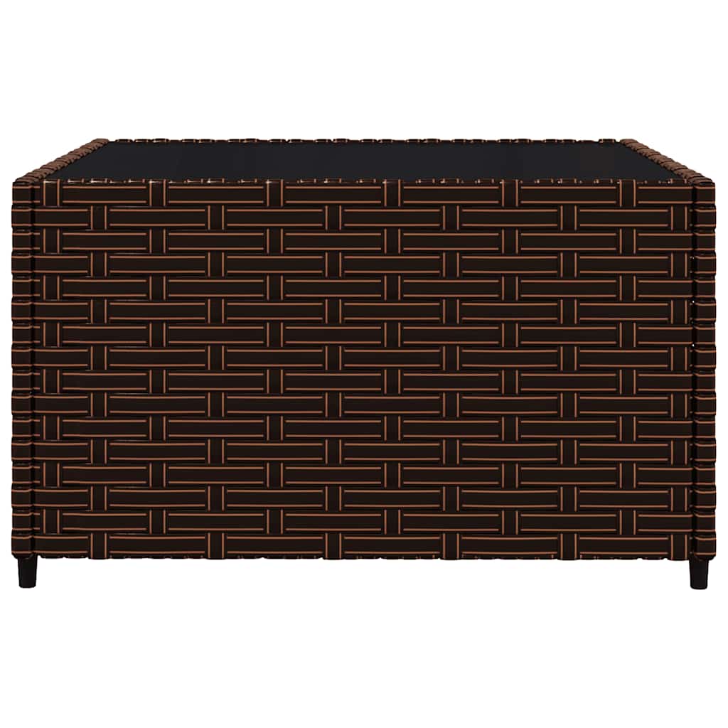 vidaXL Σαλόνι Κήπου Σετ 3 τεμ. Καφέ από Συνθετικό Ρατάν με Μαξιλάρια