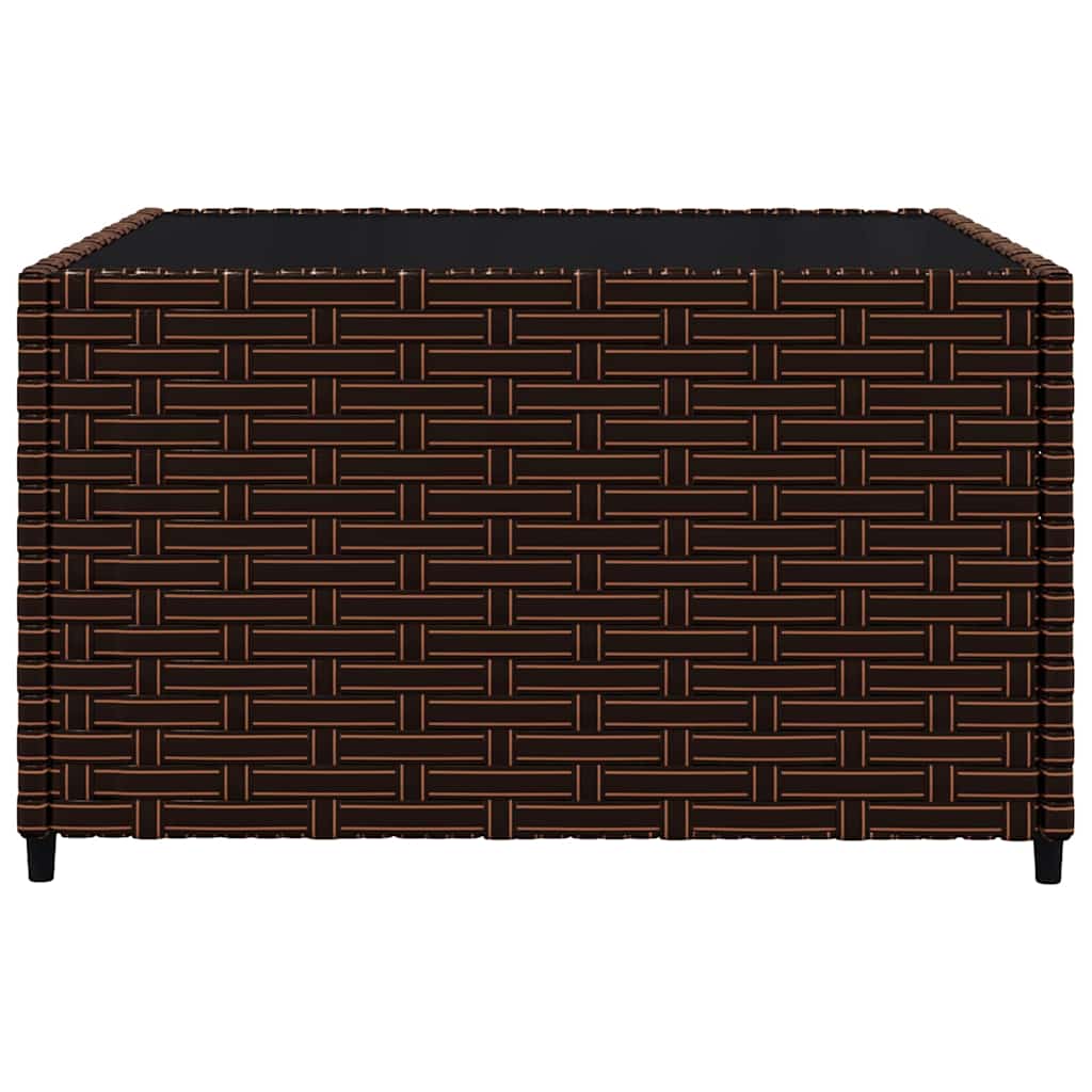 vidaXL Σαλόνι Κήπου Σετ 3 τεμ. Καφέ από Συνθετικό Ρατάν με Μαξιλάρια