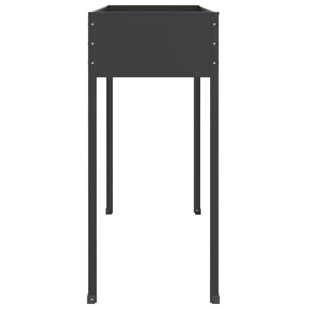 vidaXL Ζαρντινιέρες Κήπου 2 τεμ. Ανθρακί από Γαλβανισμένο Ατσάλι