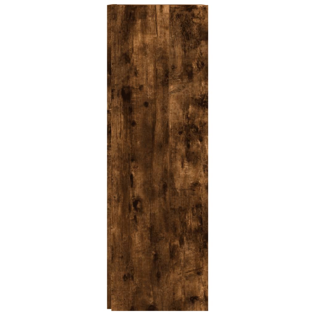 vidaXL Γωνιακό Έπιπλο Καπνιστή Δρυς 33x33x100 εκ. Επεξεργασμένο Ξύλο
