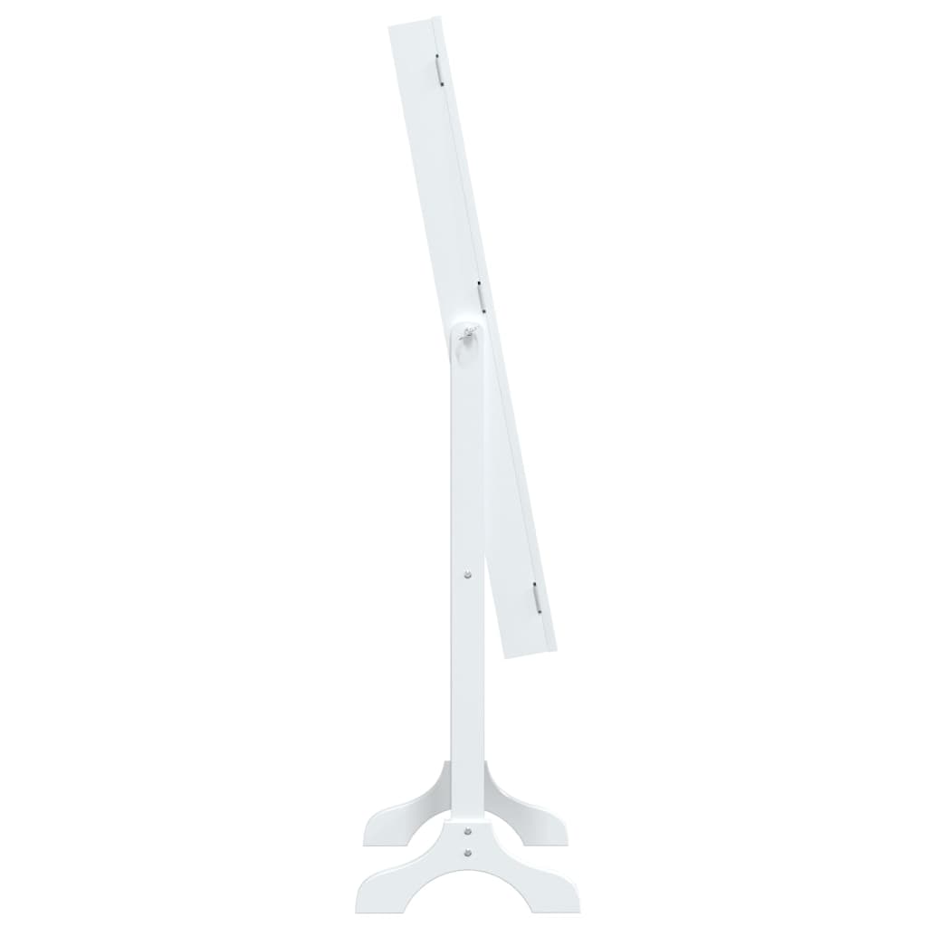 vidaXL Καθρέφτης Επιδαπέδιος Λευκός 34 x 37 x 146 εκ.