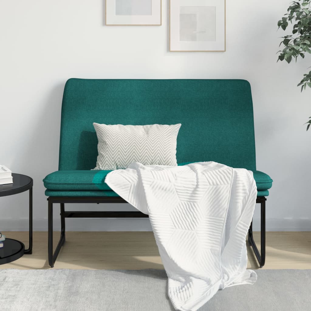 vidaXL Πάγκος Σκούρο Πράσινο 100x75x76 εκ. Βελούδινος