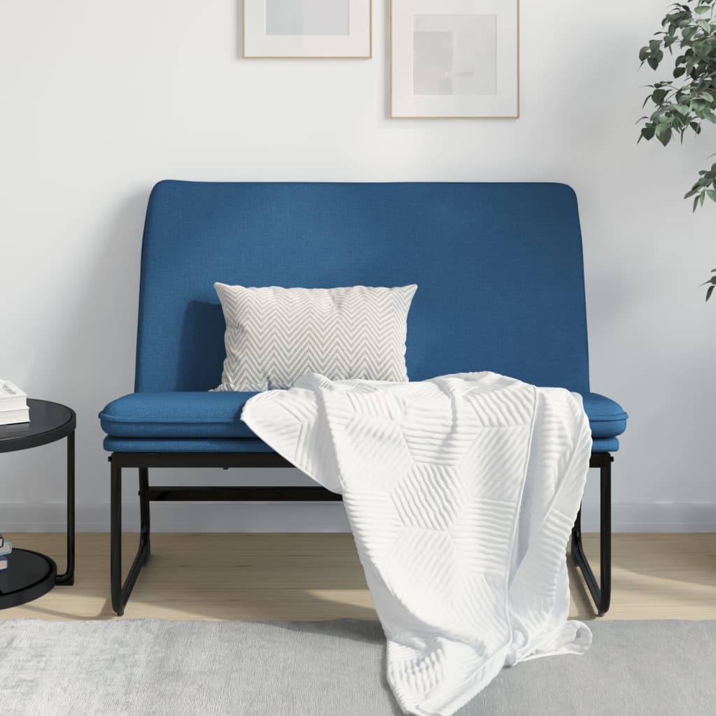 vidaXL Πάγκος Μπλε 100x75x76 εκ. Υφασμάτινη