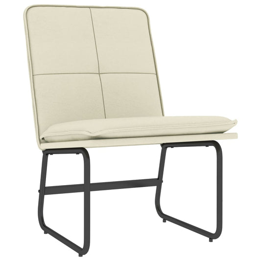 vidaXL Πολυθρόνα Κρεμ 54 x 75 x 76 εκ. από Συνθετικό Δέρμα