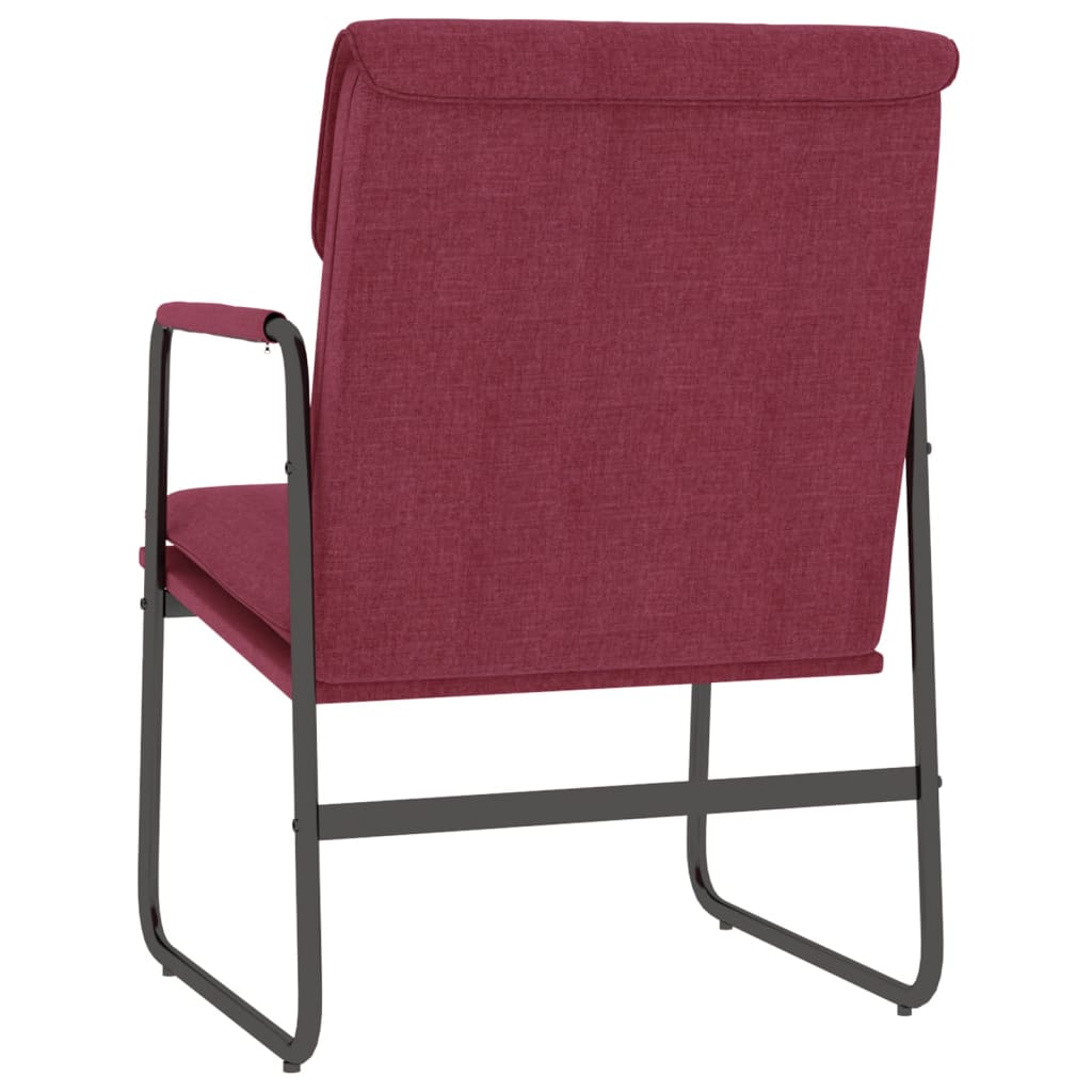 vidaXL Πολυθρόνα Μπορντό 55x64x80 εκ. Υφασμάτινη