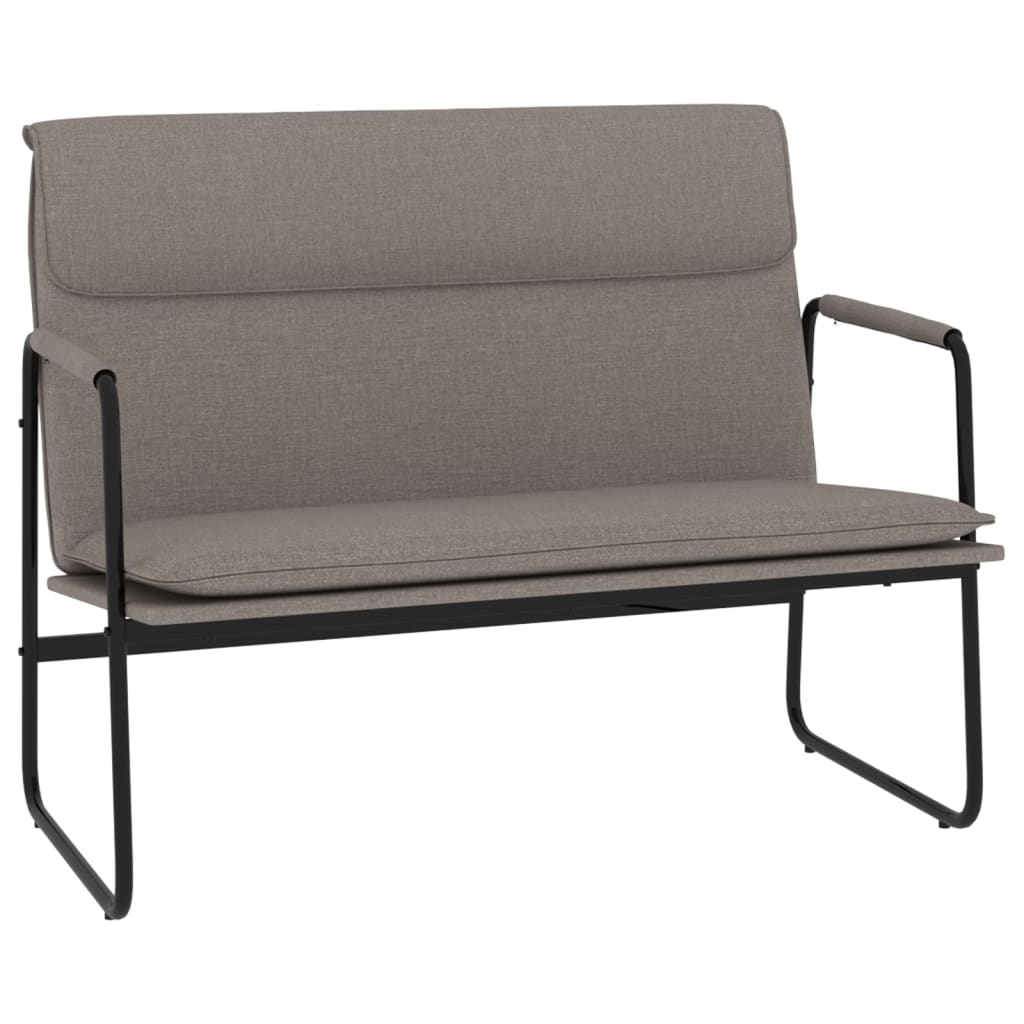 vidaXL Πάγκος Taupe 100 x 64 x 80 εκ. Υφασμάτινος