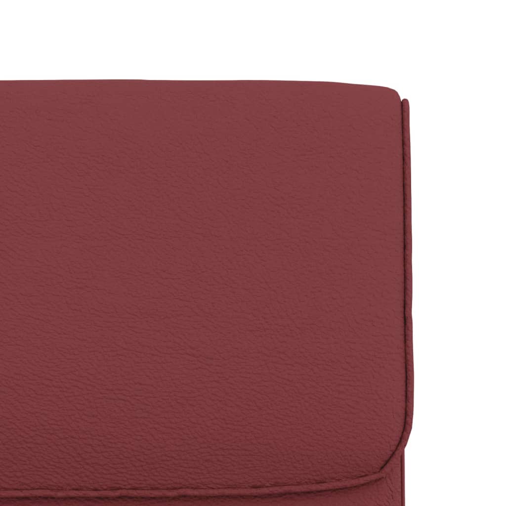 vidaXL Πολυθρόνα Μπορντό 55 x 64 x 80 εκ. από Συνθετικό Δέρμα