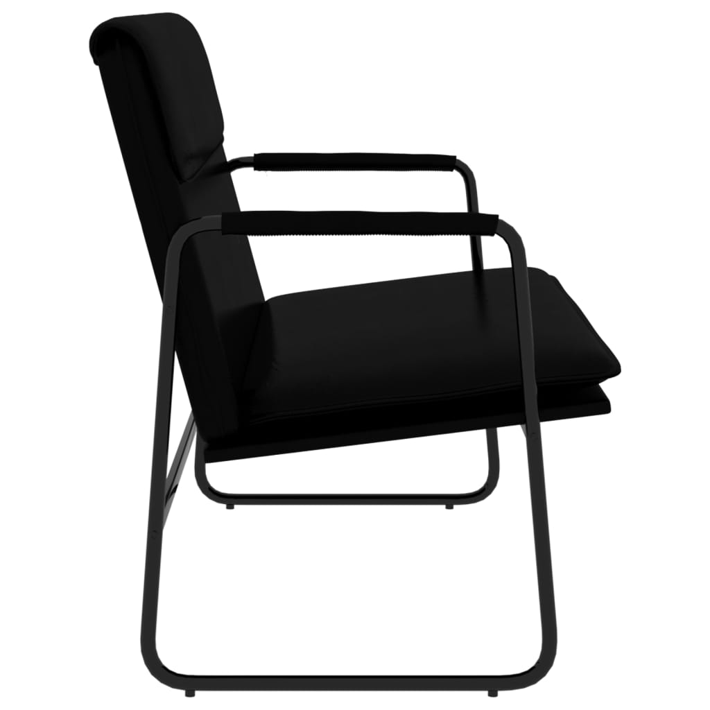 vidaXL Πάγκος Μαύρος 100 x 64 x 80 εκ. από Συνθετικό Δέρμα