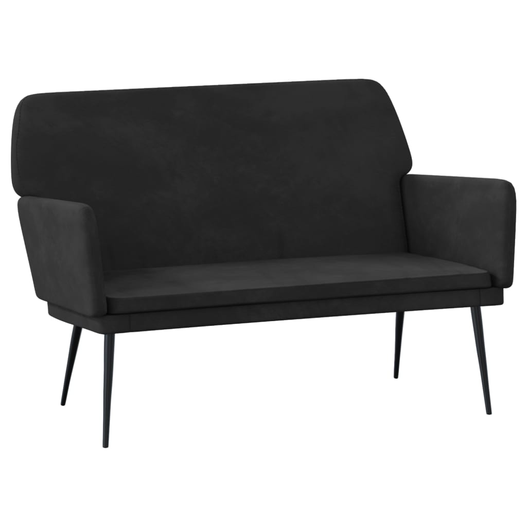 vidaXL Πάγκος Μαύρος 108x79x79 εκ. Βελούδινος