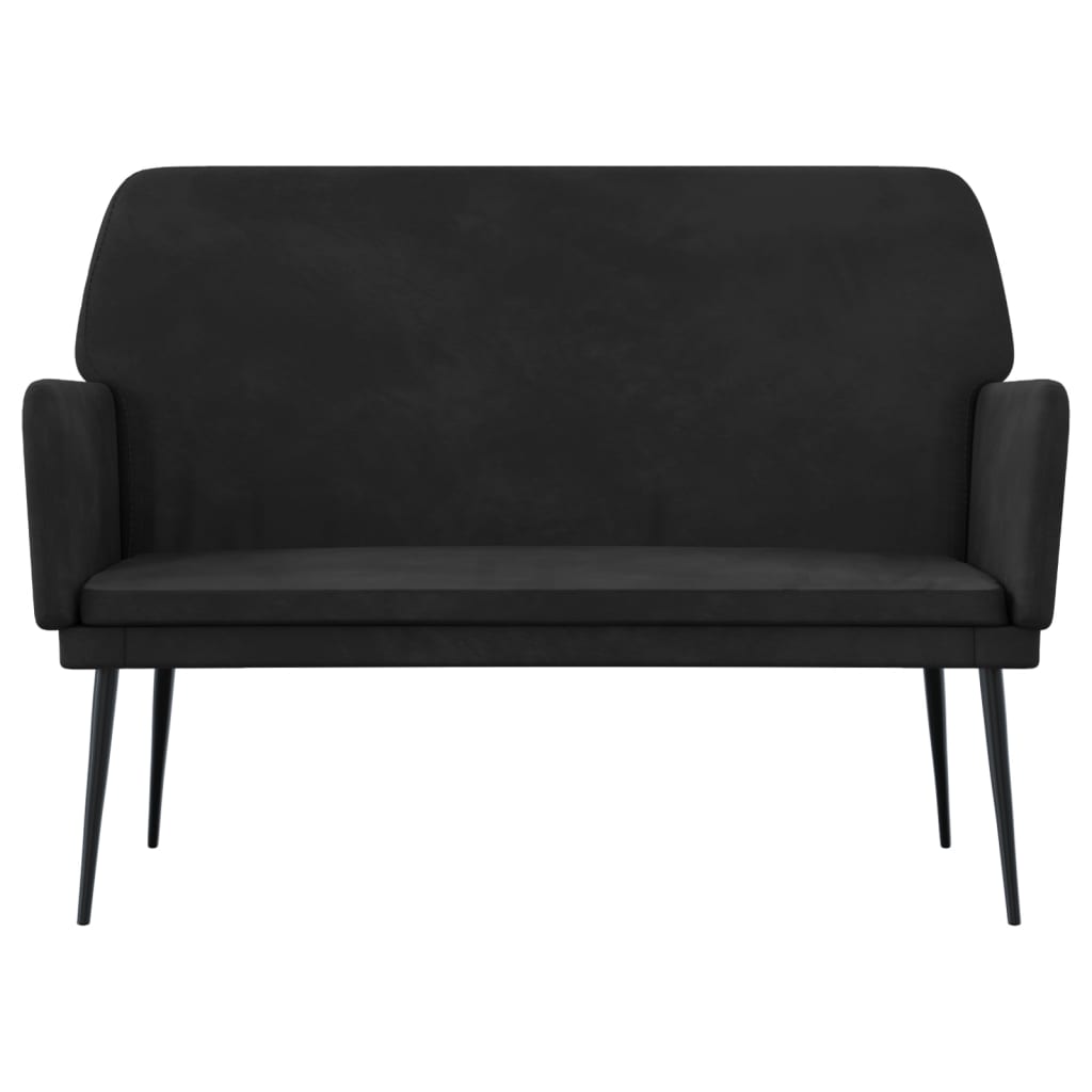 vidaXL Πάγκος Μαύρος 108x79x79 εκ. Βελούδινος