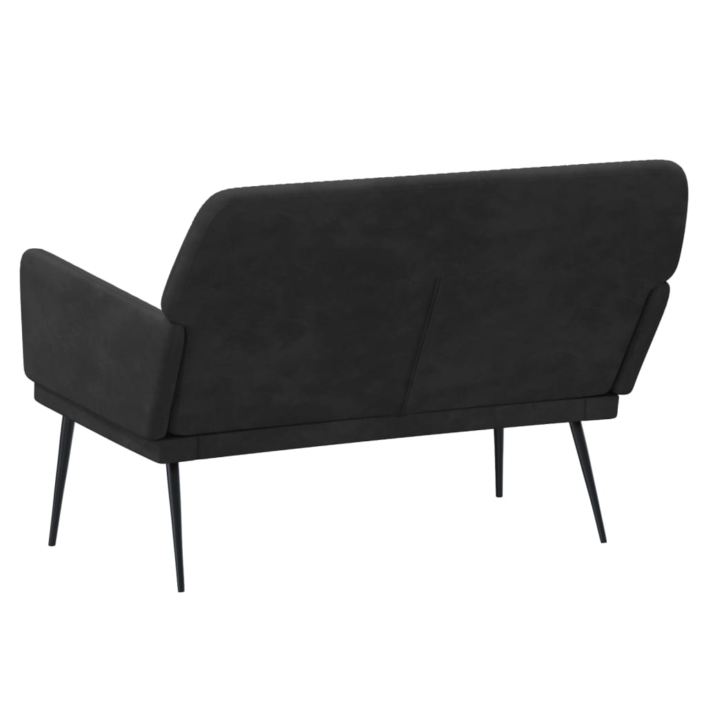 vidaXL Πάγκος Μαύρος 108x79x79 εκ. Βελούδινος