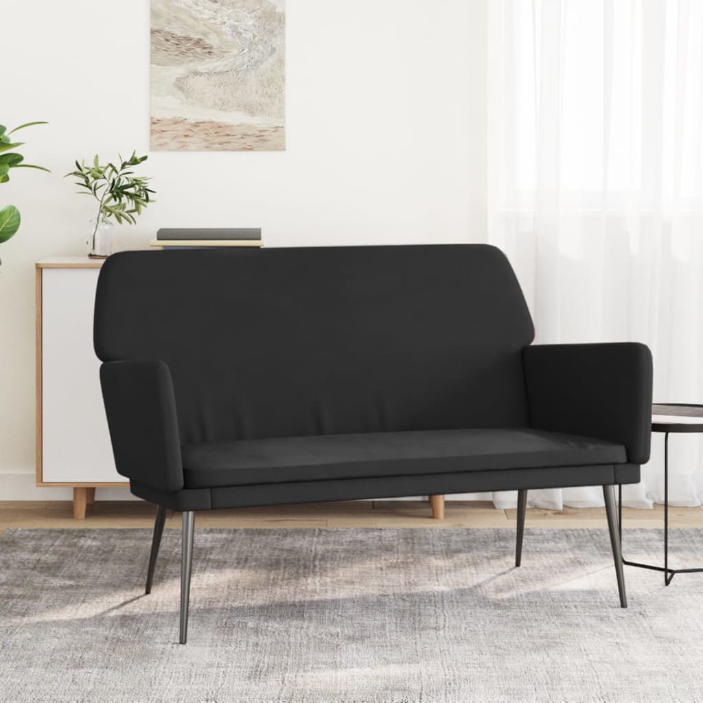 vidaXL Πάγκος Μαύρος 108x79x79 εκ. Βελούδινος