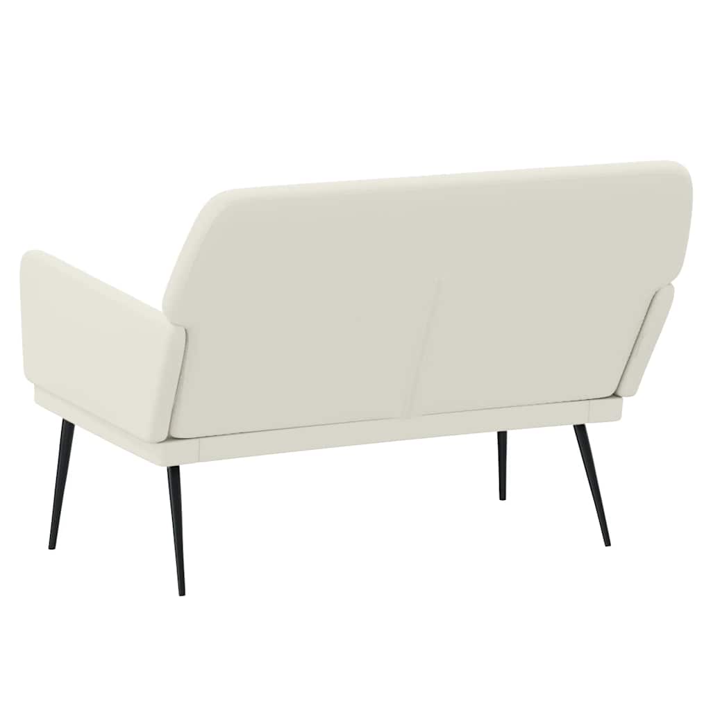 vidaXL Πάγκος Κρεμ 108x79x79 εκ. Βελούδινος