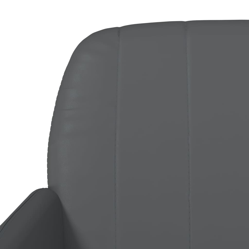 vidaXL Πάγκος Γκρι 107x80x81 εκ. από Συνθετικό Δέρμα