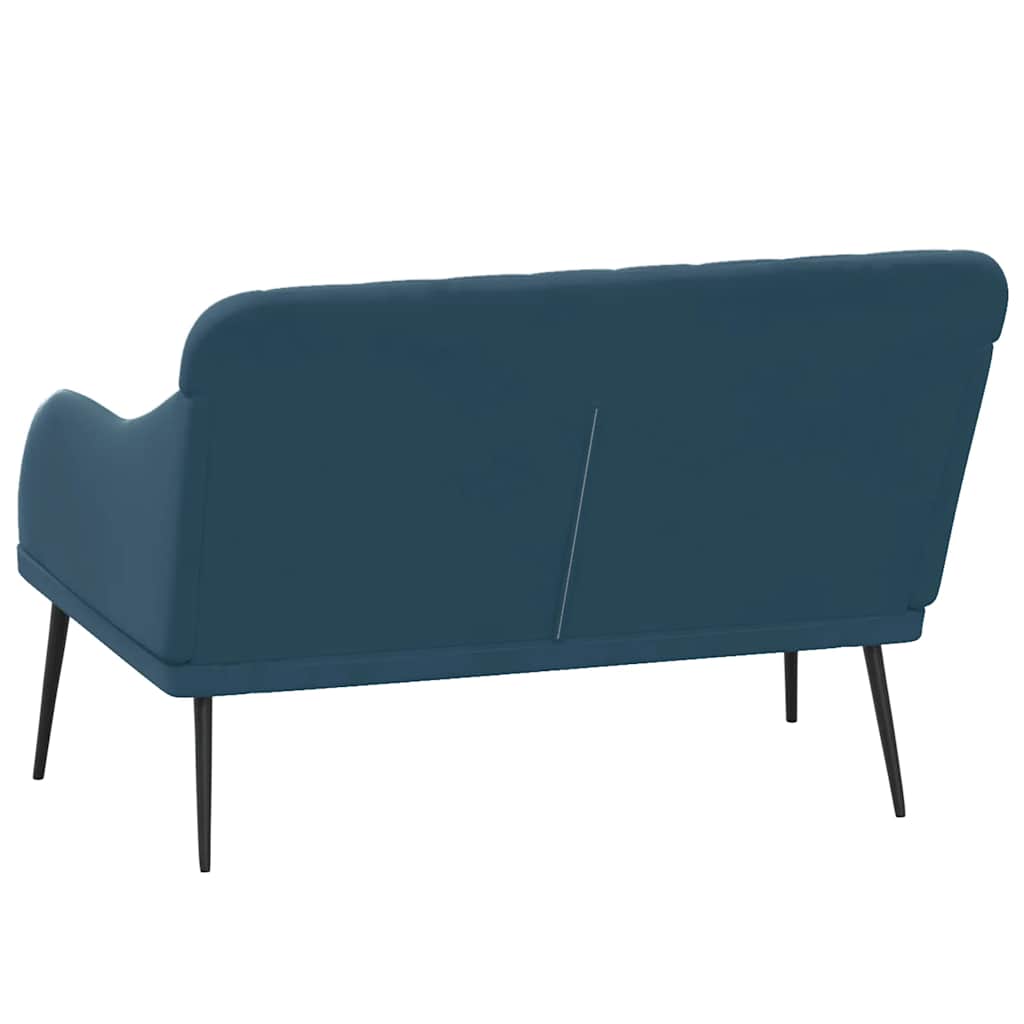 vidaXL Πάγκος Μπλε 110x76x80 εκ. Βελούδινος
