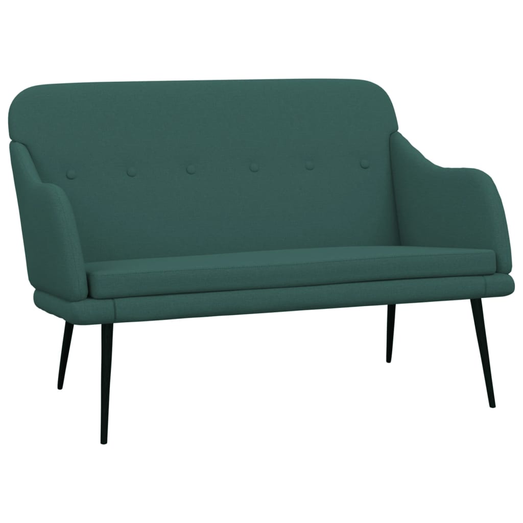 vidaXL Πάγκος Σκούρο Πράσινο 110x76x80 εκ. Υφασμάτινος