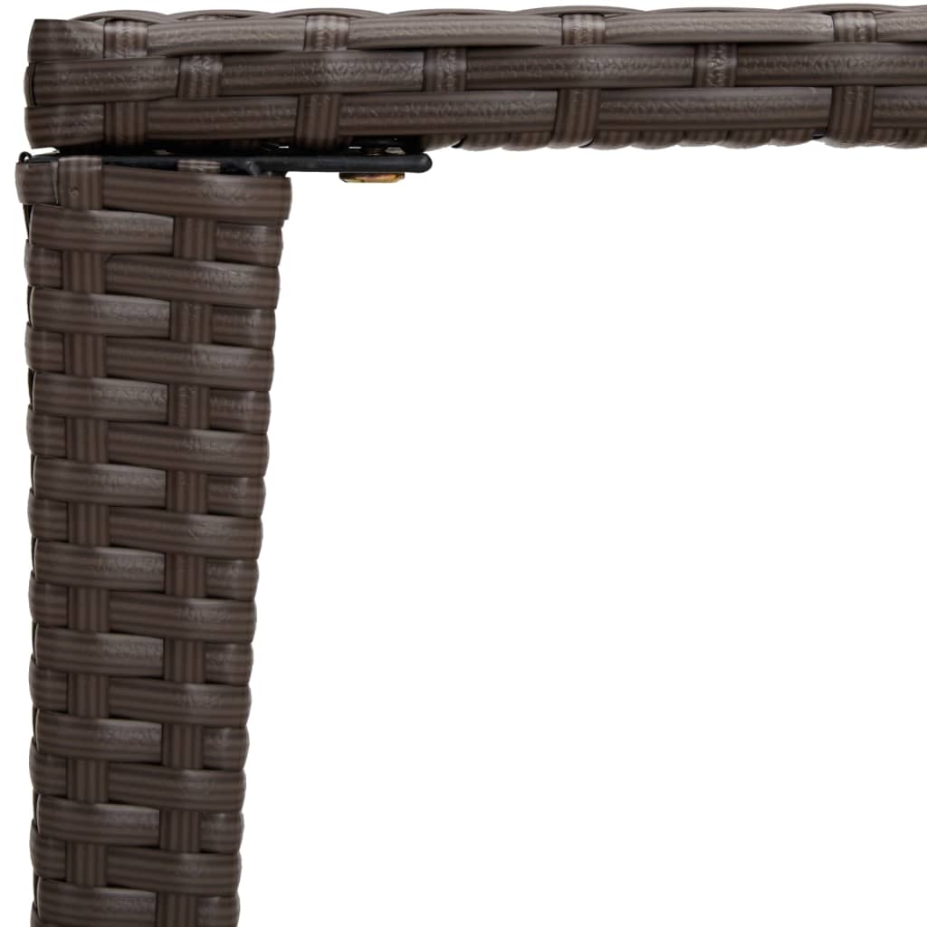 vidaXL Τραπεζάκια Ζιγκόν 3 τεμ. Καφέ από Συνθετικό Ρατάν