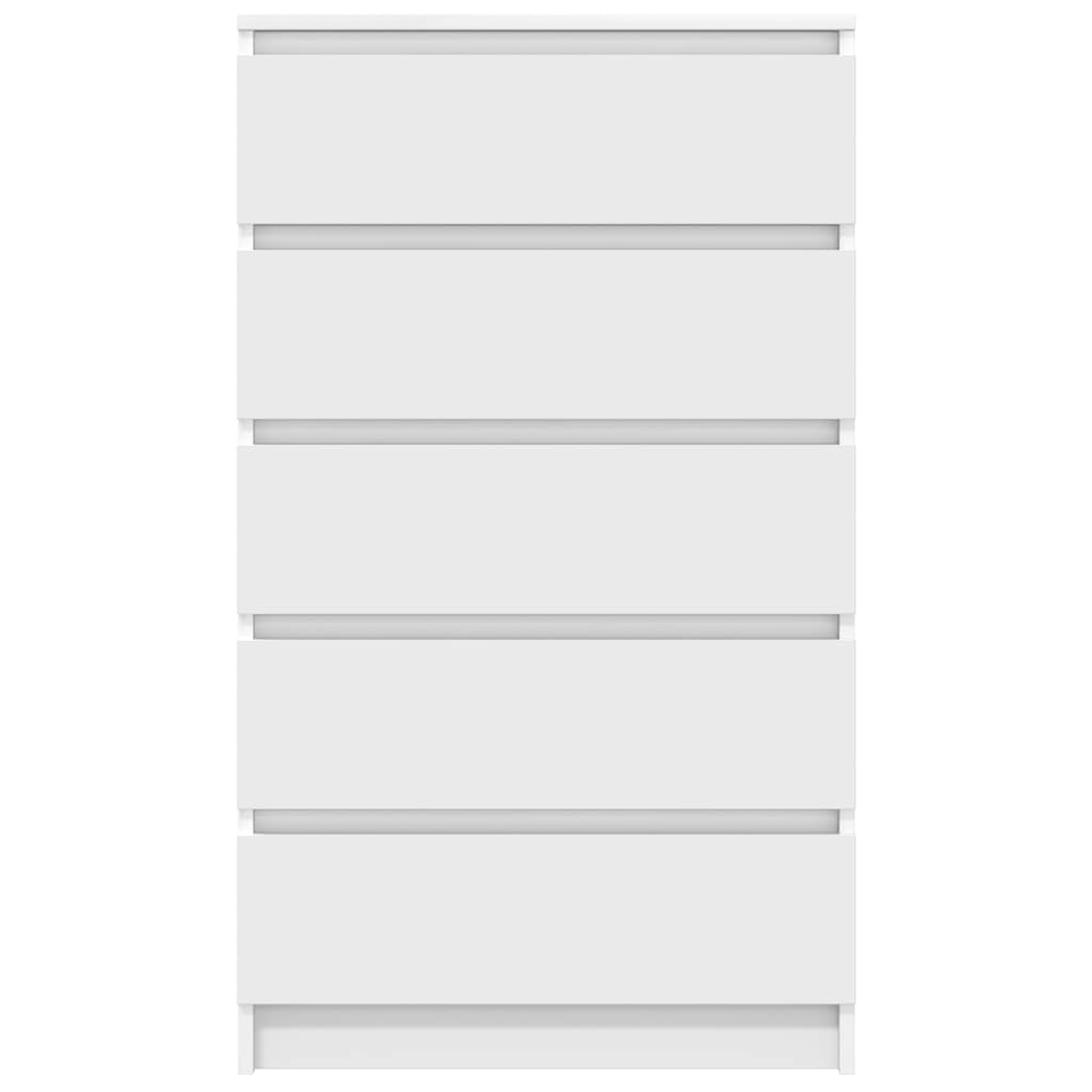 vidaXL Συρταριέρα Λευκή 60 x 36 x 103 εκ. από Επεξεργασμένο Ξύλο