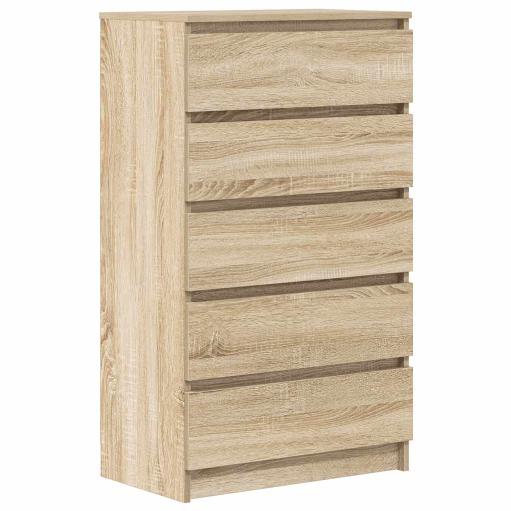 vidaXL Συρταριέρα Sonoma Δρυς 60x36x103 εκ. από Επεξεργασμένο Ξύλο
