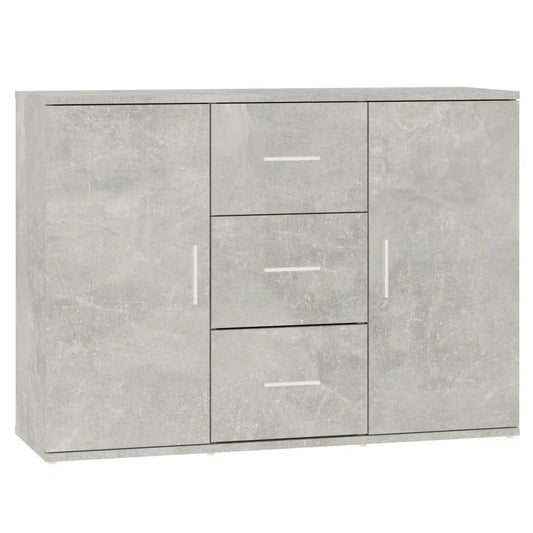 vidaXL Ντουλάπι Γκρι Σκυροδέματος 91x29,5x65 εκ. Επεξεργασμένο Ξύλο