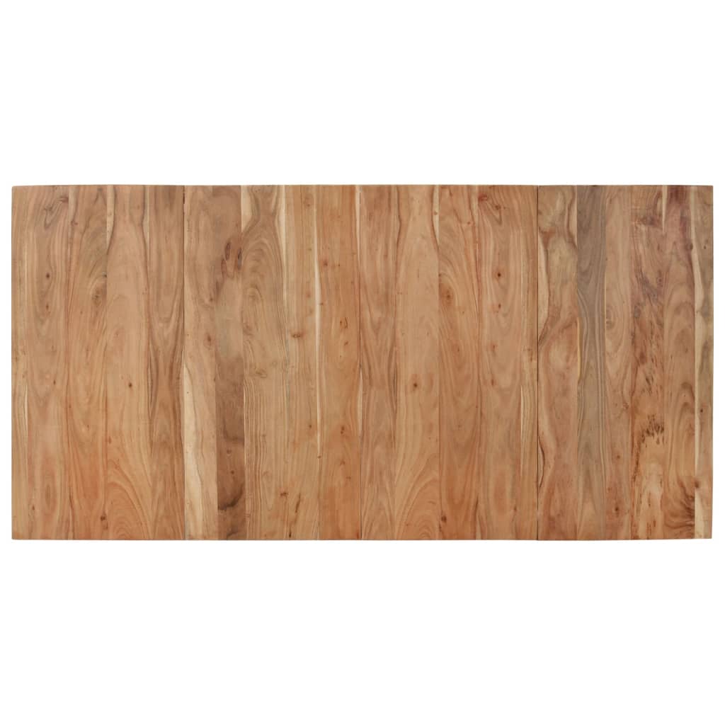 vidaXL Τραπεζαρία Μαύρη 180 x 90 x 77 εκ. από Μασίφ Ξύλο Ακακίας