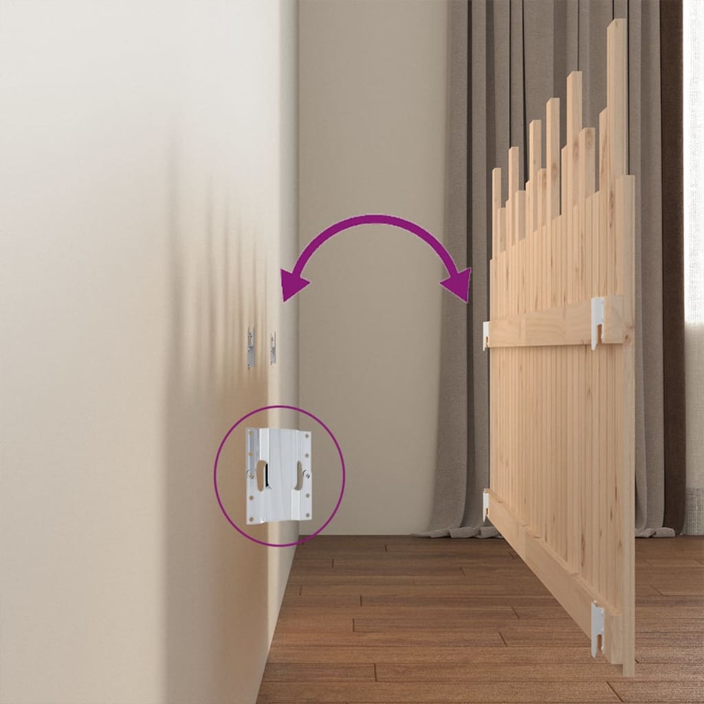 vidaXL Κεφαλάρι Τοίχου 185x3x80 εκ. από Μασίφ Ξύλο Πεύκου