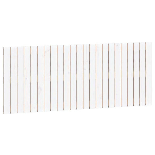 vidaXL Κεφαλάρι Τοίχου Λευκό 147x3x60 εκ. από Μασίφ Ξύλο Πεύκου