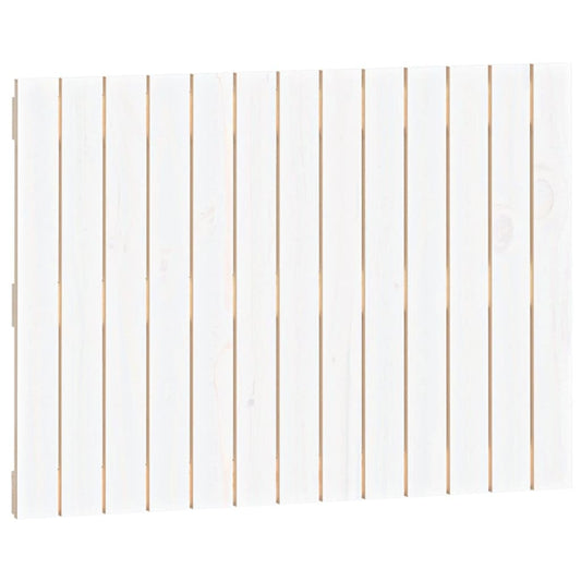 vidaXL Κεφαλάρι Τοίχου Λευκό 82,5x3x60 εκ. από Μασίφ Ξύλο Πεύκου