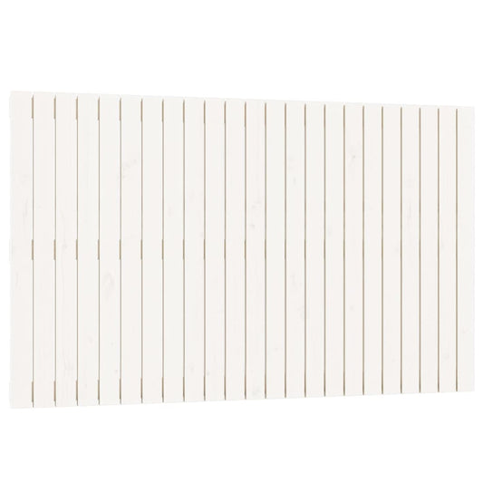 vidaXL Κεφαλάρι Τοίχου Λευκό 147x3x90 εκ. από Μασίφ Ξύλο Πεύκου