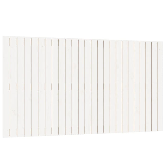 vidaXL Κεφαλάρι Τοίχου Λευκό 159,5x3x90 εκ. από Μασίφ Ξύλο Πεύκου