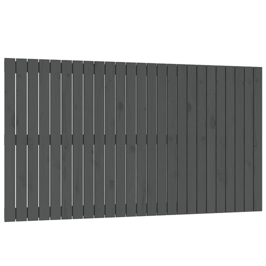 vidaXL Κεφαλάρι Τοίχου Γκρι 159,5x3x90 εκ. από Μασίφ Ξύλο Πεύκου