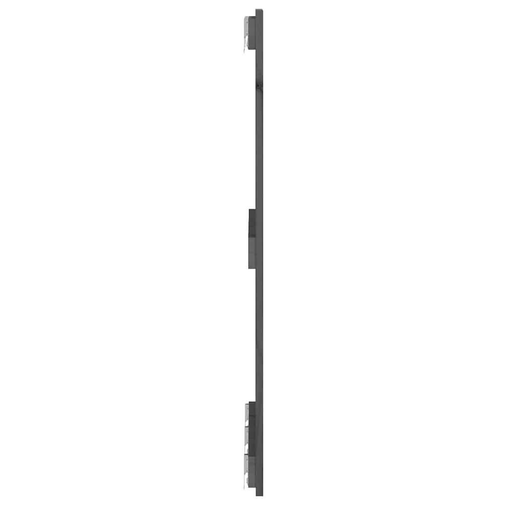vidaXL Κεφαλάρι Τοίχου Γκρι 185x3x90 εκ. από Μασίφ Ξύλο Πεύκου