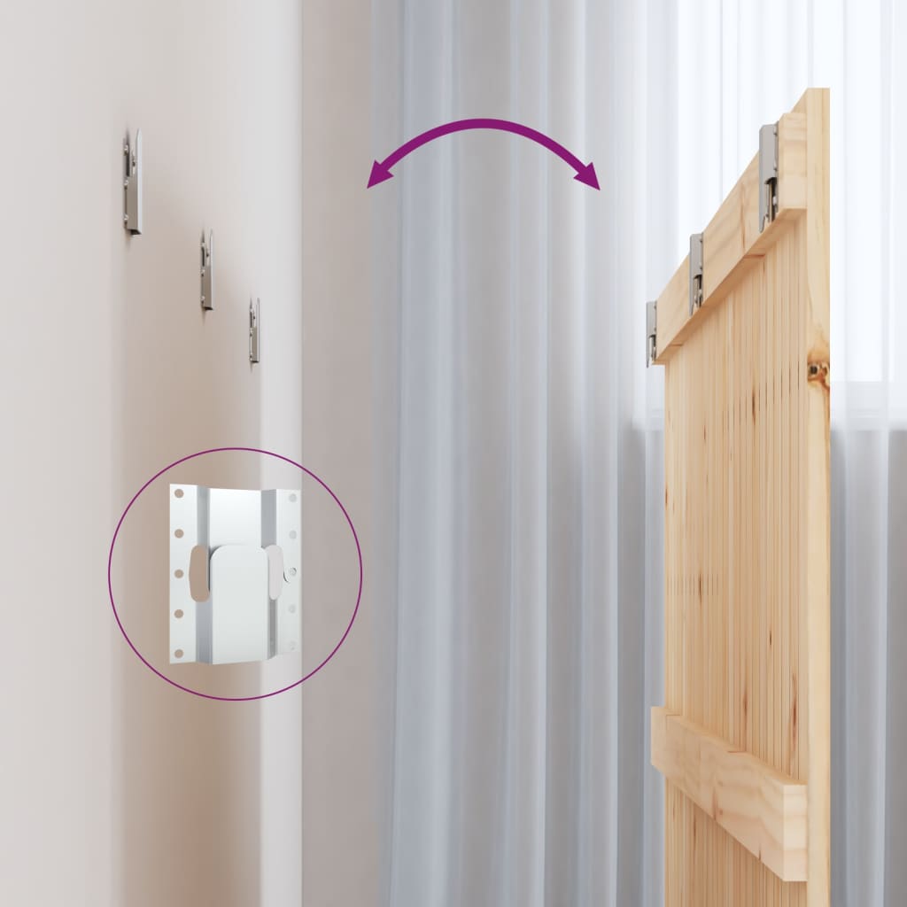 vidaXL Κεφαλάρι Επιτοίχιο 140x3x90 εκ. από Μασίφ Ξύλο Πεύκου