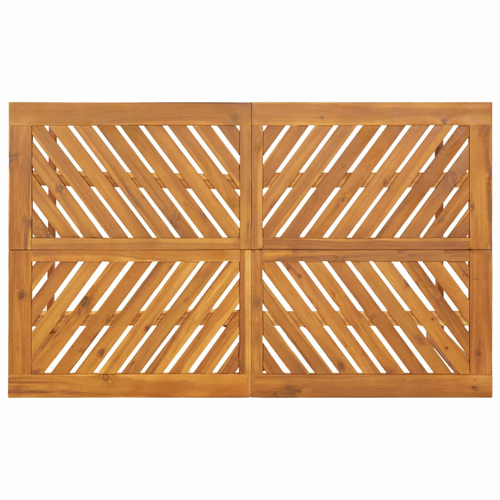 vidaXL Σέτ φαγητού για κήπο 4 pcs Καφέ Στερεό Ξύλο Ακακίας