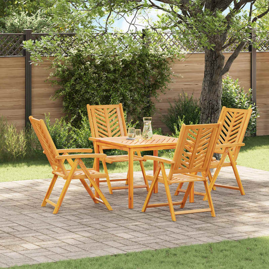 vidaXL Καρέκλα Κήπου 4 pcs Καφέ 57 x 72 x 109 εκ Στερεό Ξύλο Ακακίας