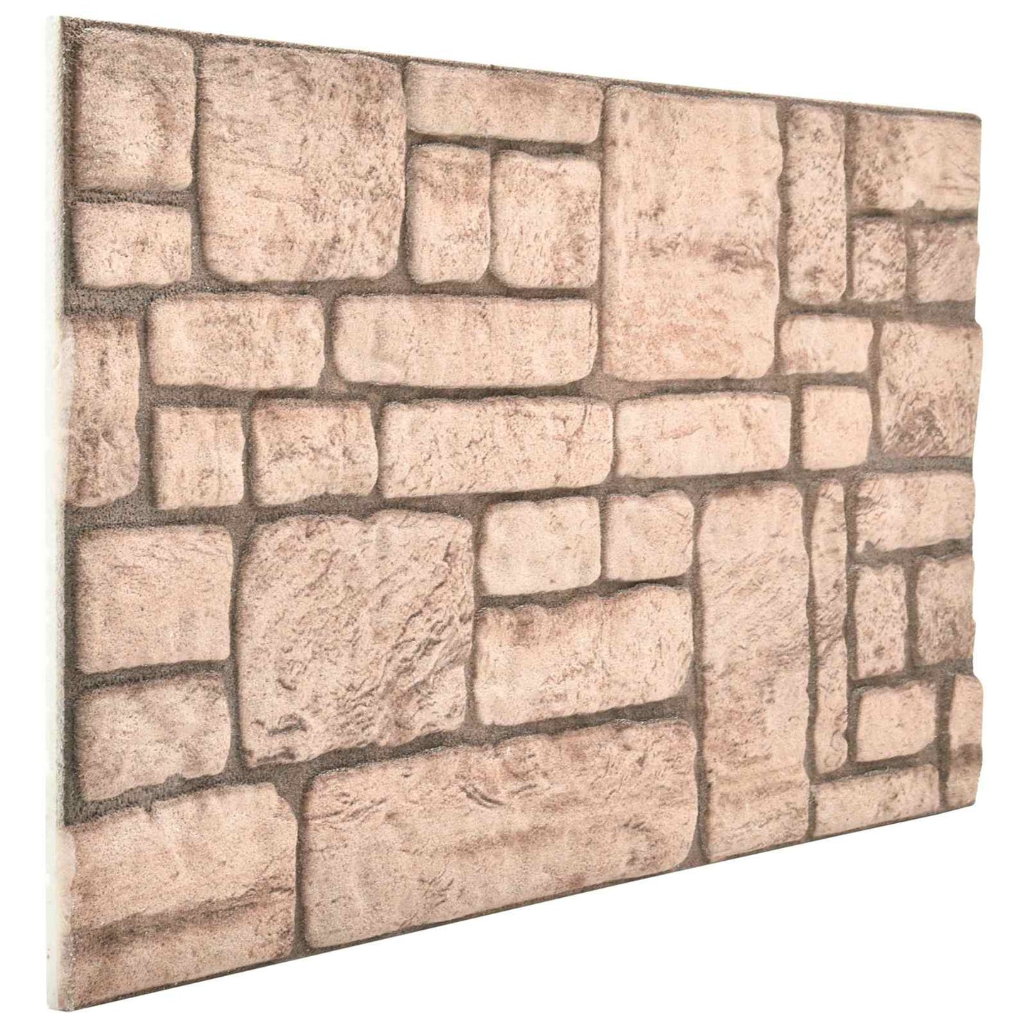 vidaXL Πάνελ τοίχου 10 pcs Μπεζ 100 x 50 cm Αφρός EPS