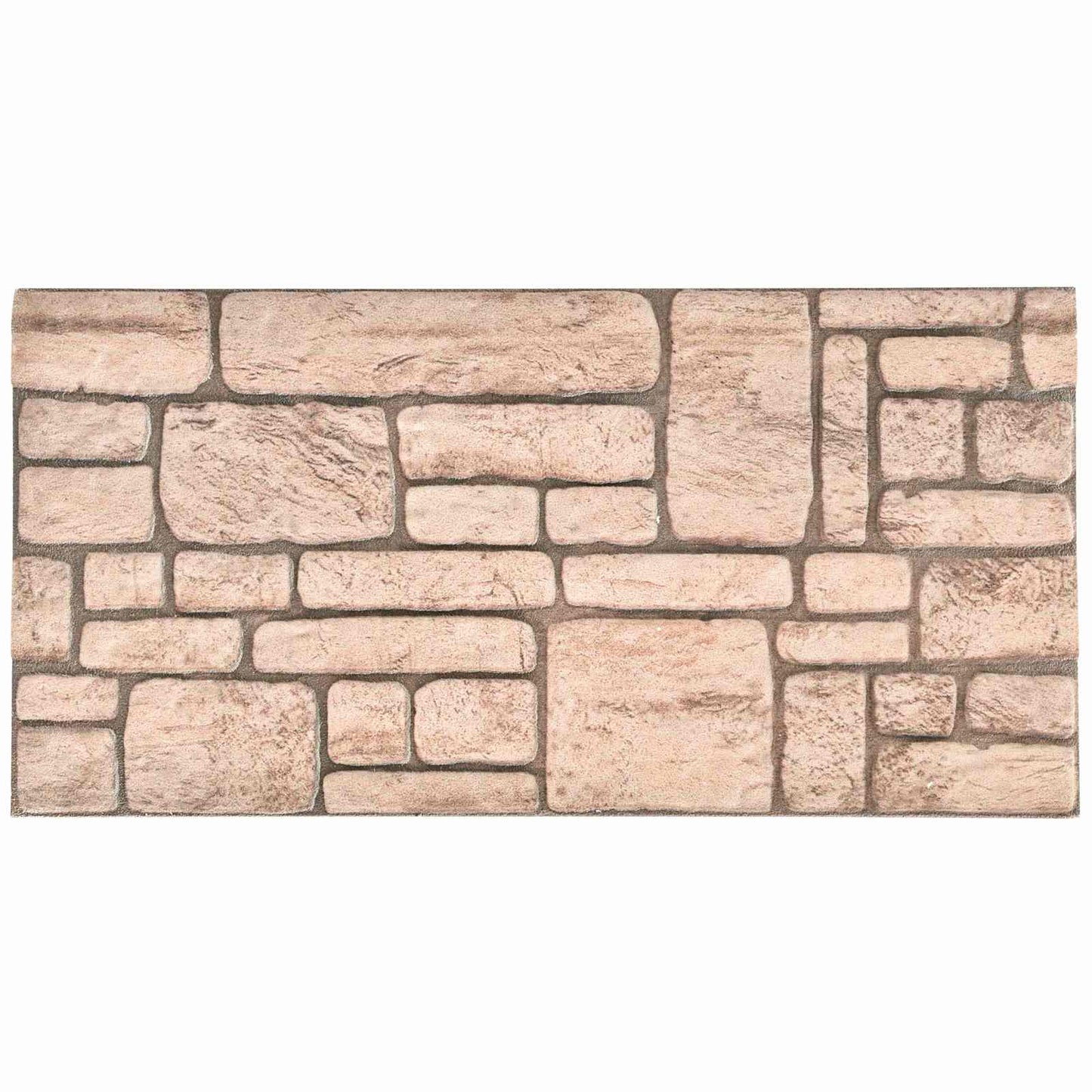 vidaXL Πάνελ τοίχου 10 pcs Μπεζ 100 x 50 cm Αφρός EPS