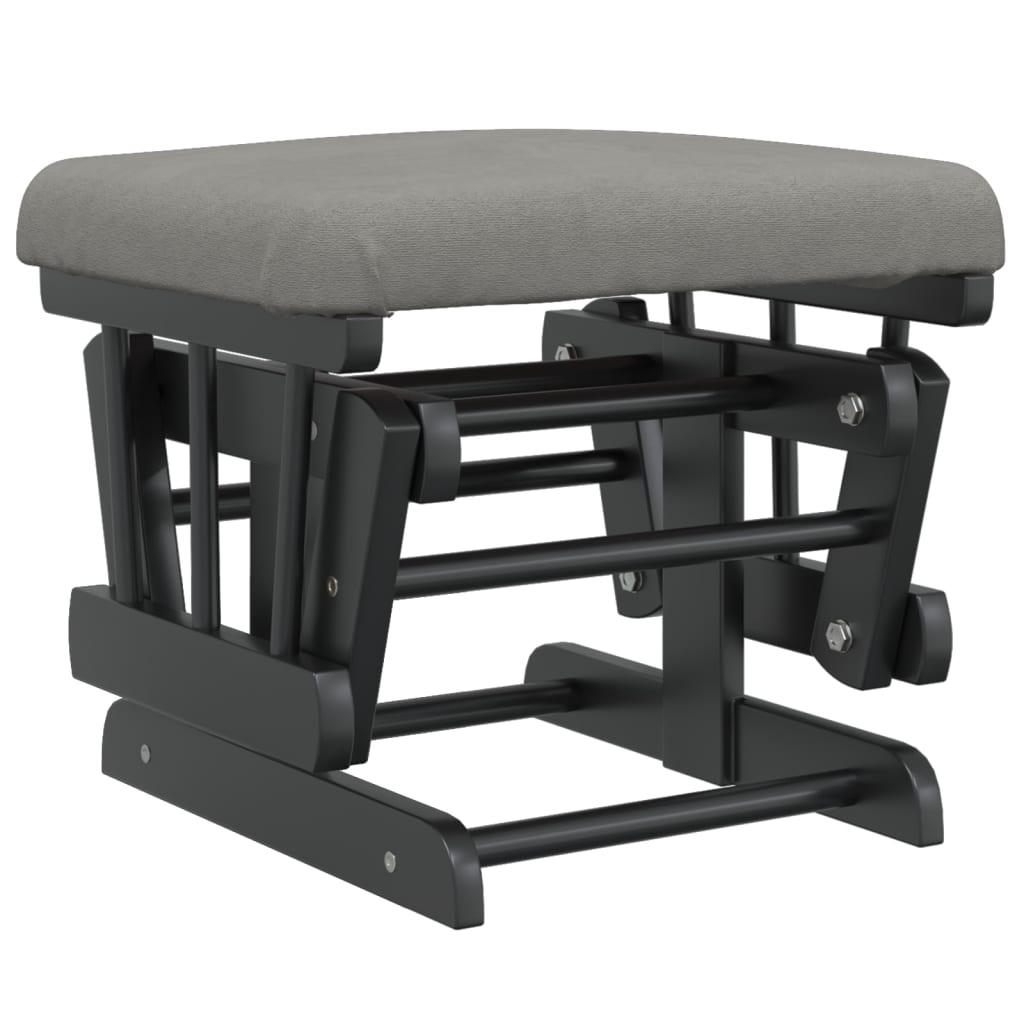 vidaXL Πολυθρόνα Relax Ανοιχτό Γκρι Υφασμάτινη με Σκαμπό